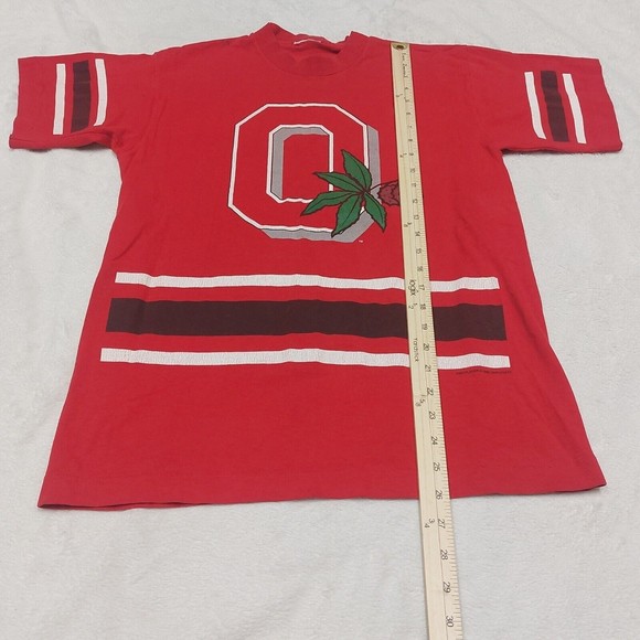Vintage 1996 Ohio State Buckeyes Pro Player Single Stitch T-Shirt Size Medium - Picture 7 of 13